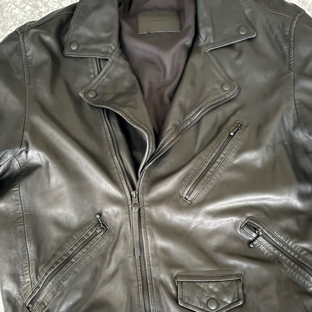 All Saints Black Leather Jacket